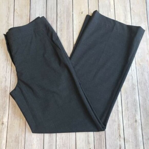 Lafayette 148 Womens Gray Pants Virgin Wool Stretch Career Trouser Black Size 2 - Picture 8 of 8